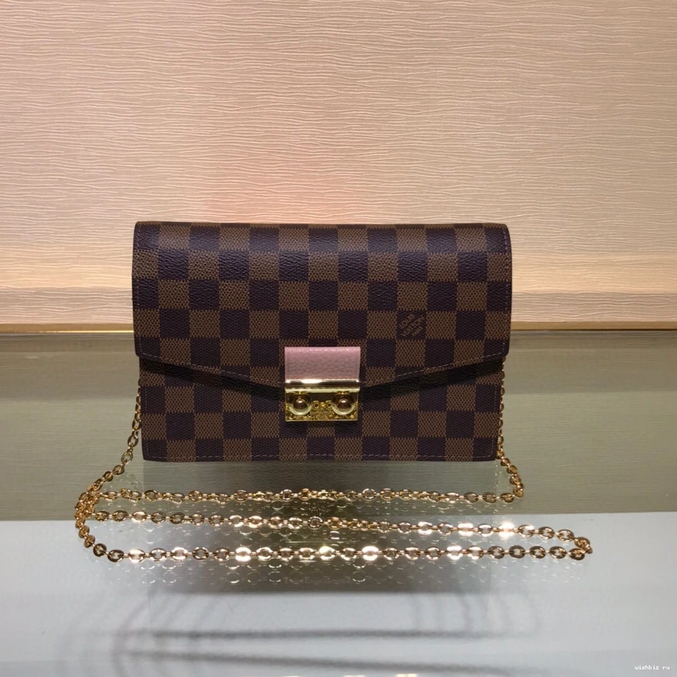 WIS WALLET CROISETTE VUITTON LOUIS CHAIN 0129